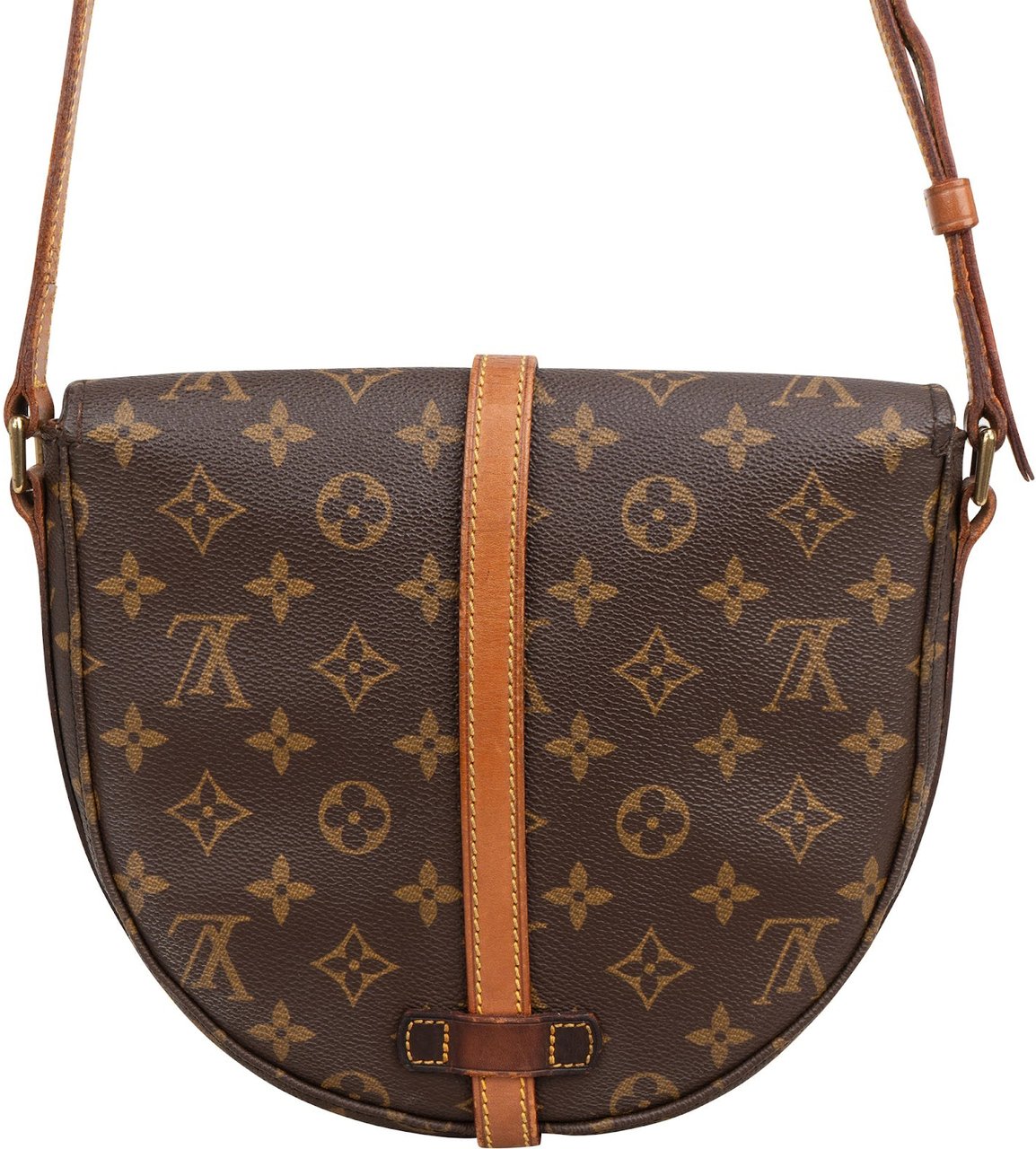 Louis Vuitton Monogram Canvas Chantilly MM Crossbody Bag Bruin