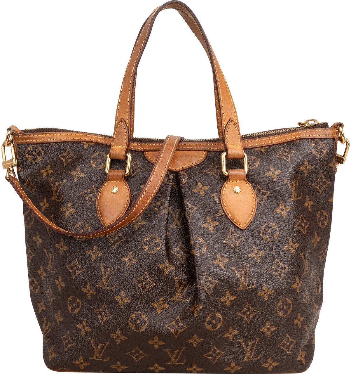 Louis Vuitton Monogram Canvas Palermo PM Handbag Bruin