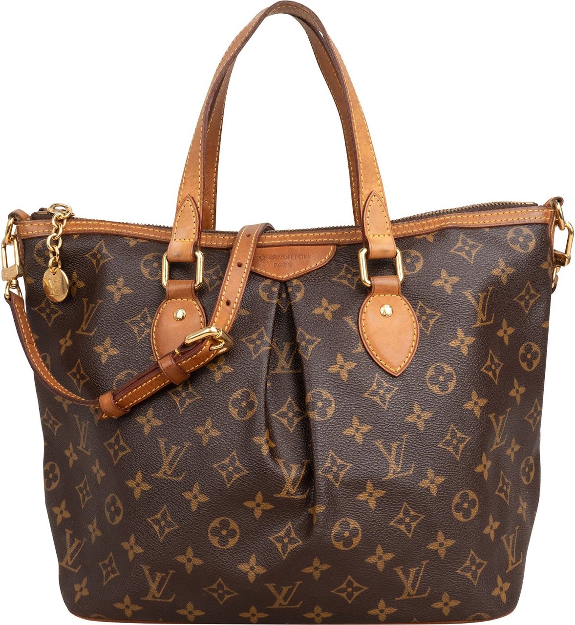 Louis Vuitton Monogram Canvas Palermo PM Handbag Bruin