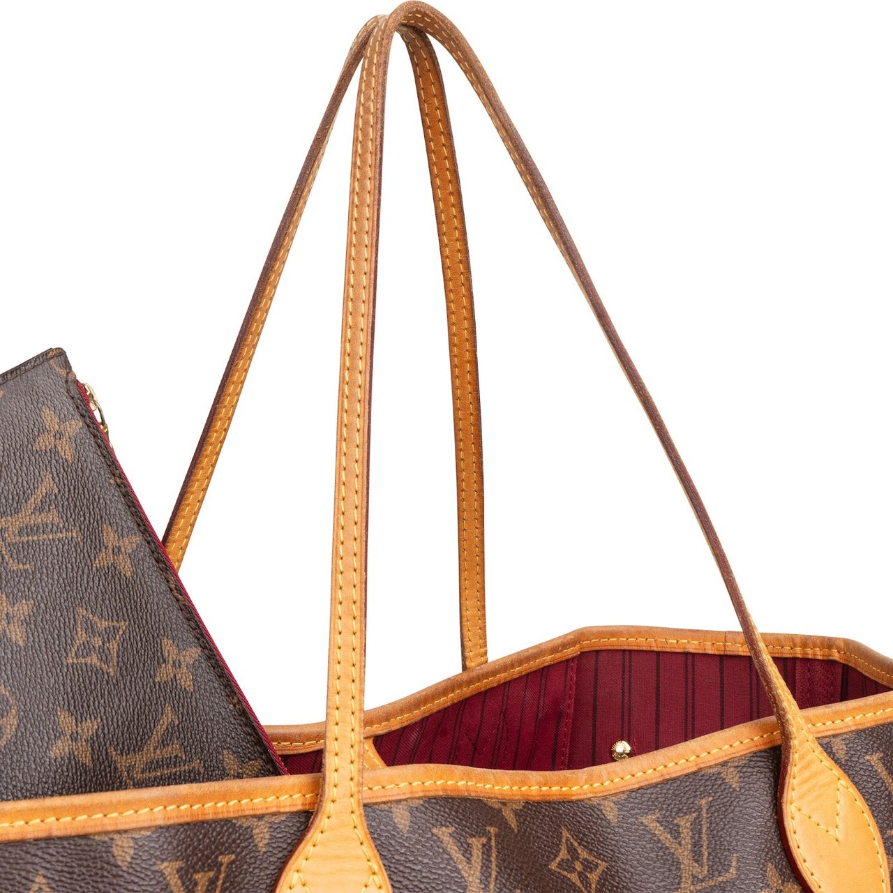 Louis Vuitton Monogram Canvas Neverfull MM Shoulder Bag Bruin