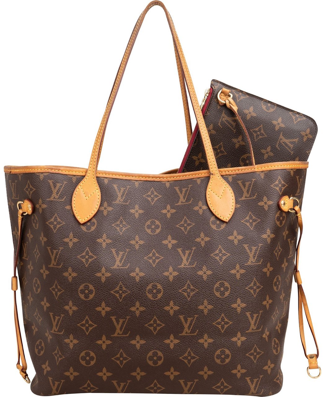 Louis Vuitton Monogram Canvas Neverfull MM Shoulder Bag Bruin