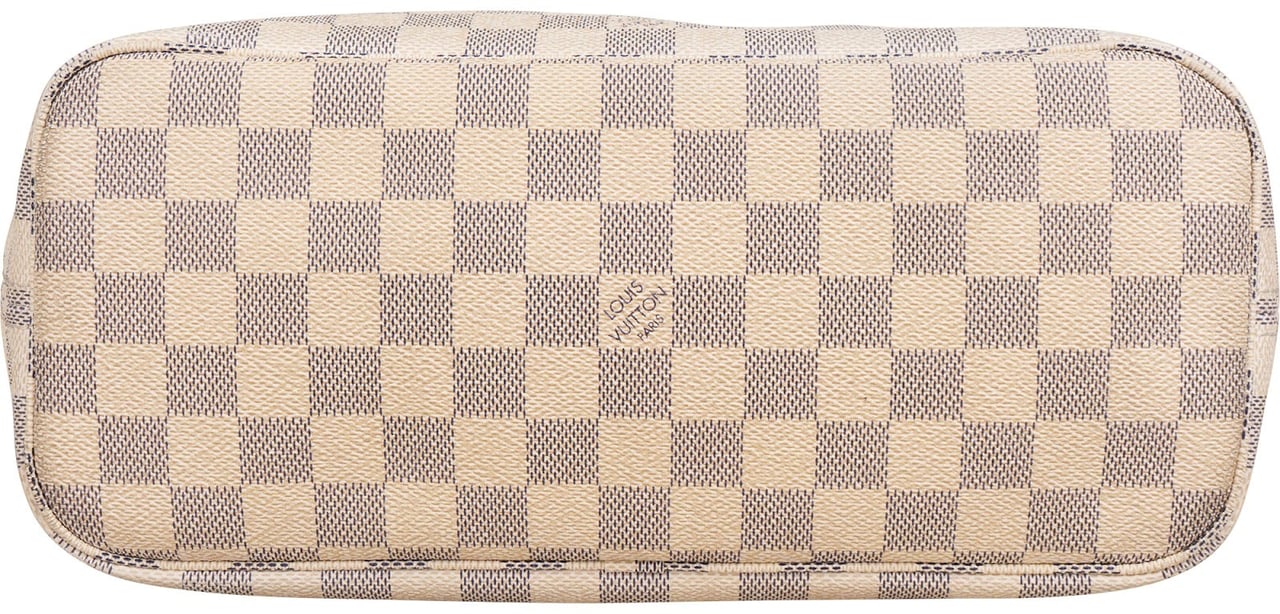 Louis Vuitton Monogram Damier Azur Neverfull PM Shoulder Bag Wit