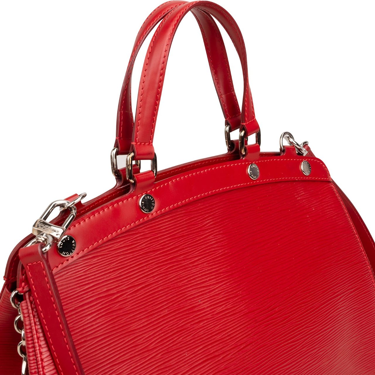 Louis Vuitton Red Epi Leather Brea MM Handbag Rood