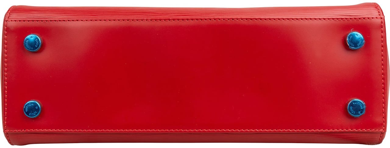 Louis Vuitton Red Epi Leather Brea MM Handbag Rood