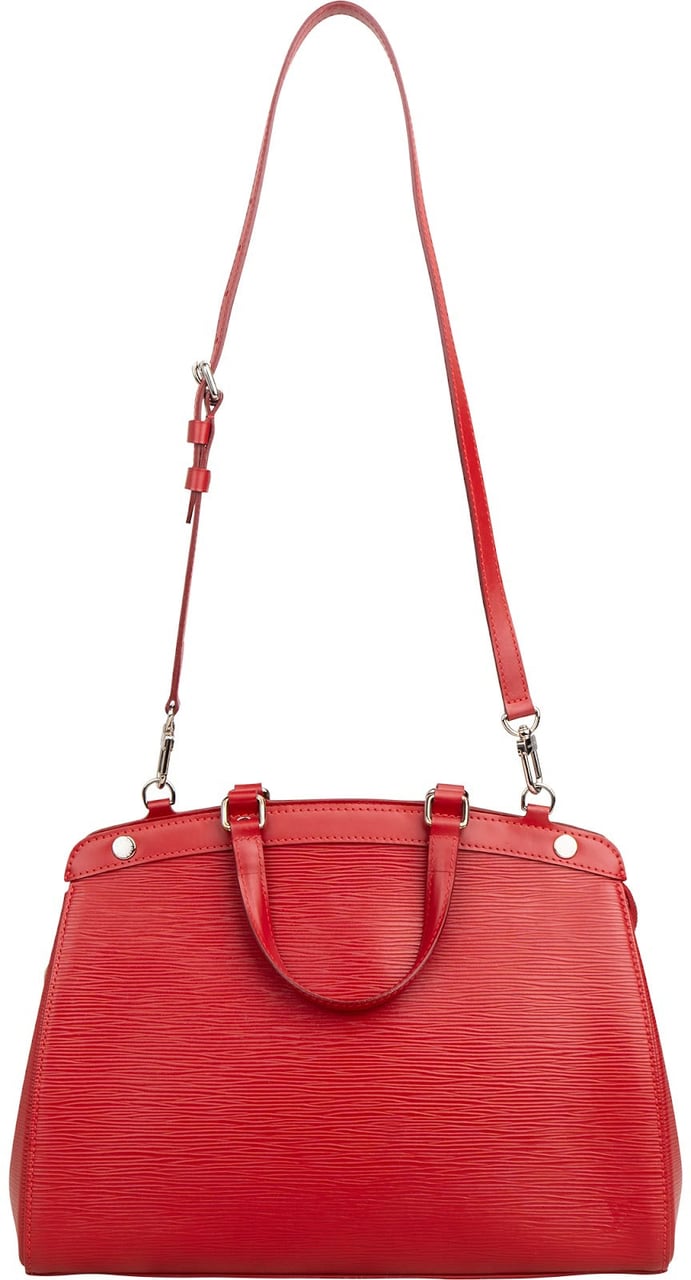 Louis Vuitton Red Epi Leather Brea MM Handbag Rood