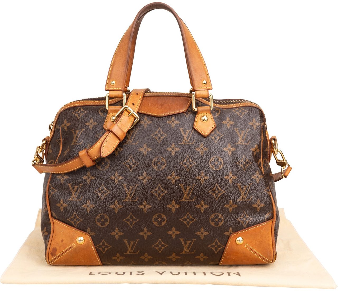 Louis Vuitton Monogram Canvas Retiro PM Handbag Bruin