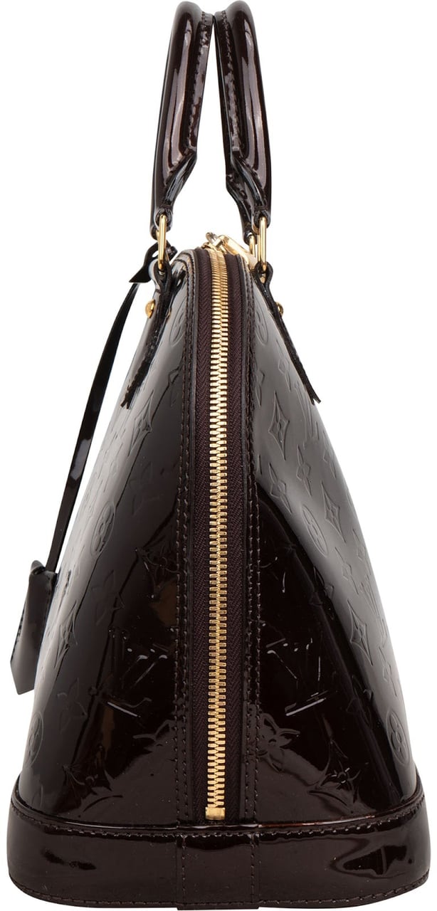 Louis Vuitton Monogram Vernis Alma PM Handbag Bruin
