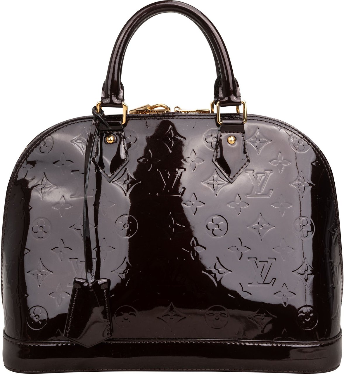 Louis Vuitton Monogram Vernis Alma PM Handbag Bruin
