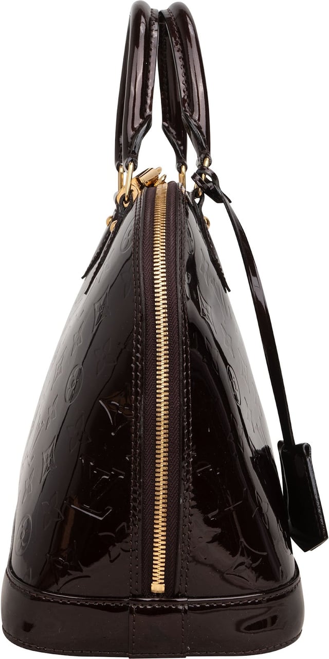 Louis Vuitton Monogram Vernis Alma PM Handbag Bruin
