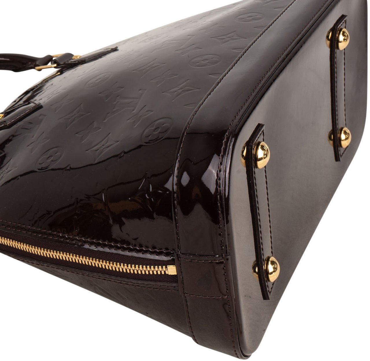 Louis Vuitton Monogram Vernis Alma PM Handbag Bruin