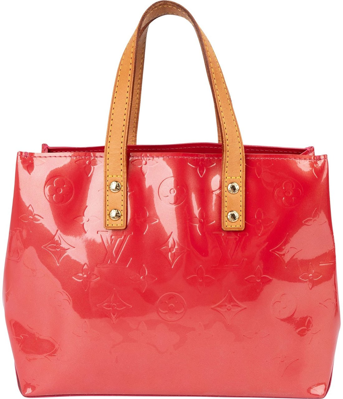 Louis Vuitton Monogram Vernis Leather Reade PM Handbag Rood