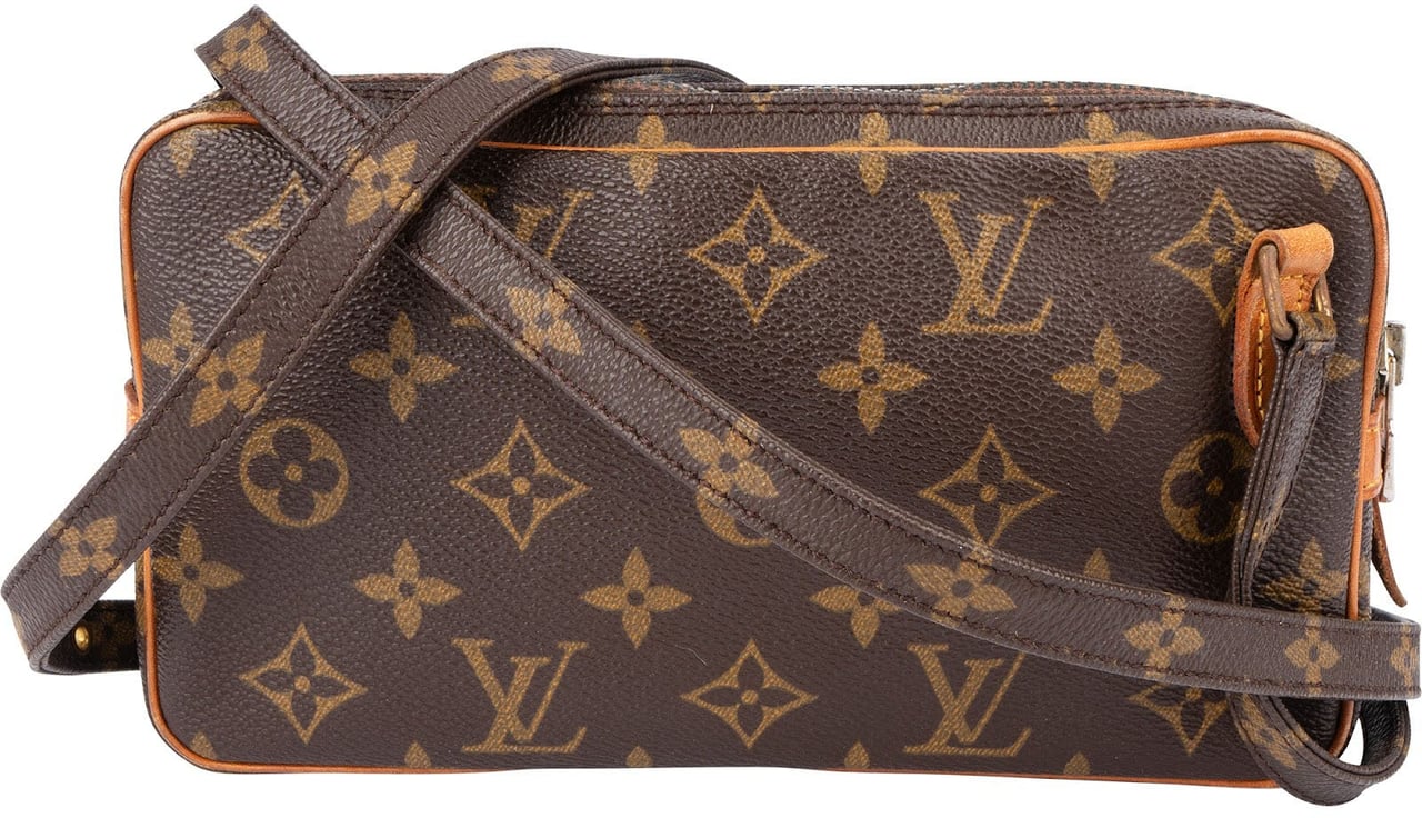 Louis Vuitton Monogram Canvas Marly Crossbody Bag Bruin