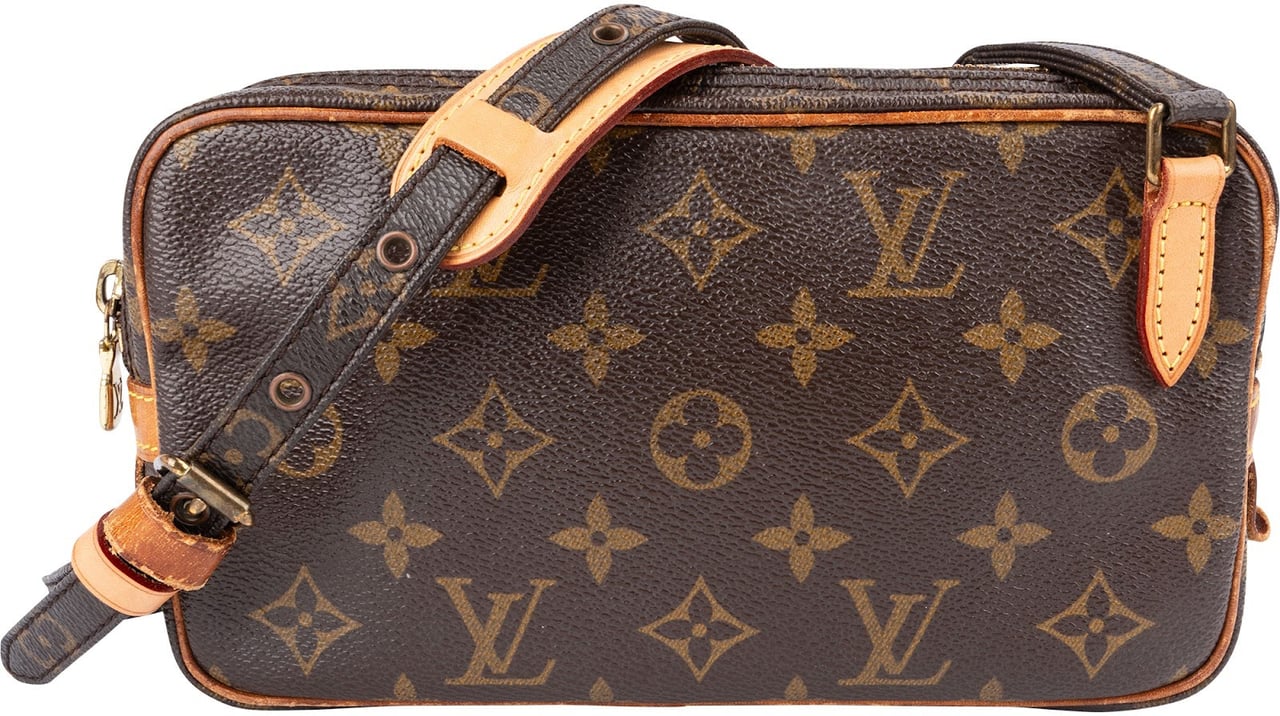 Louis Vuitton Monogram Canvas Marly Crossbody Bag Bruin