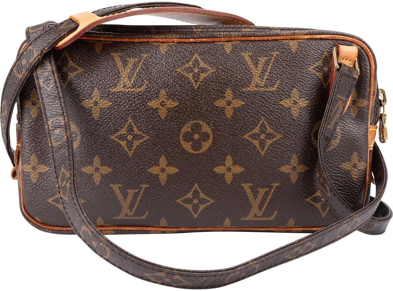 Louis Vuitton Monogram Canvas Marly Crossbody Bag Bruin