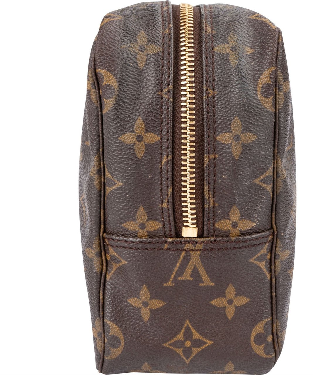 Louis Vuitton Monogram Canvas Trousse Toilette 28 Clutch Bruin