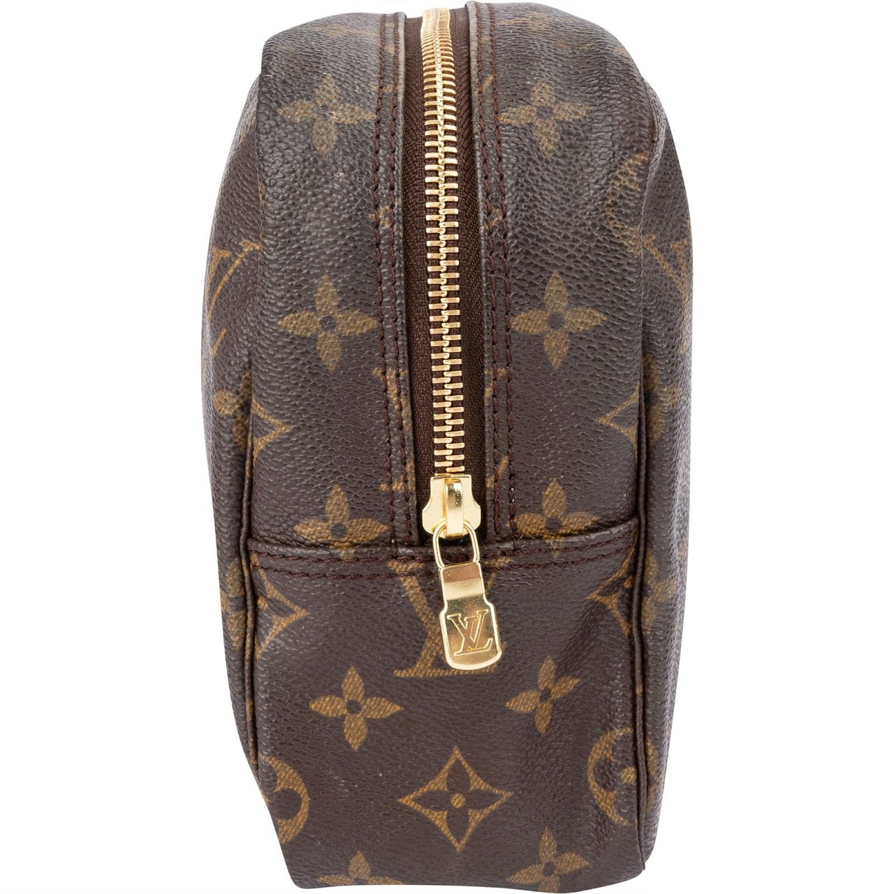 Louis Vuitton Monogram Canvas Trousse Toilette 28 Clutch Bruin