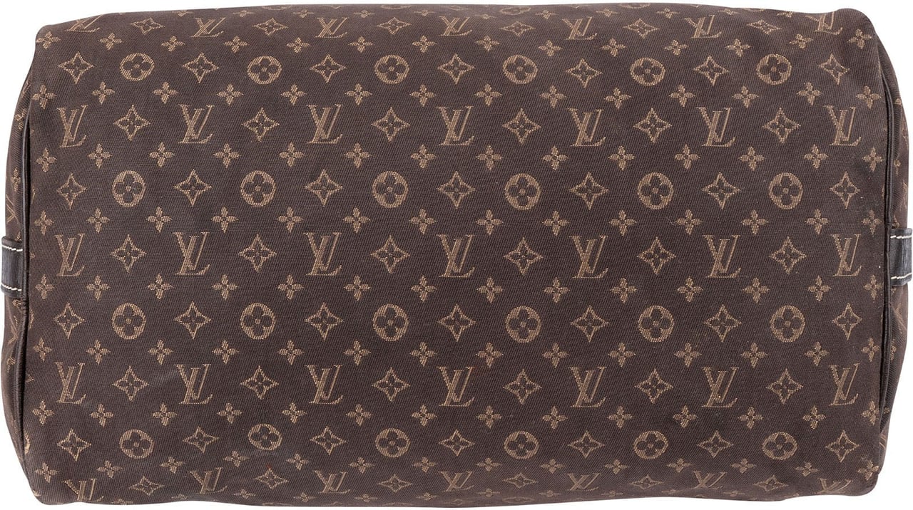 Louis Vuitton Mini Lin Monogram Speedy 30 Bandoulière Handbag Bruin