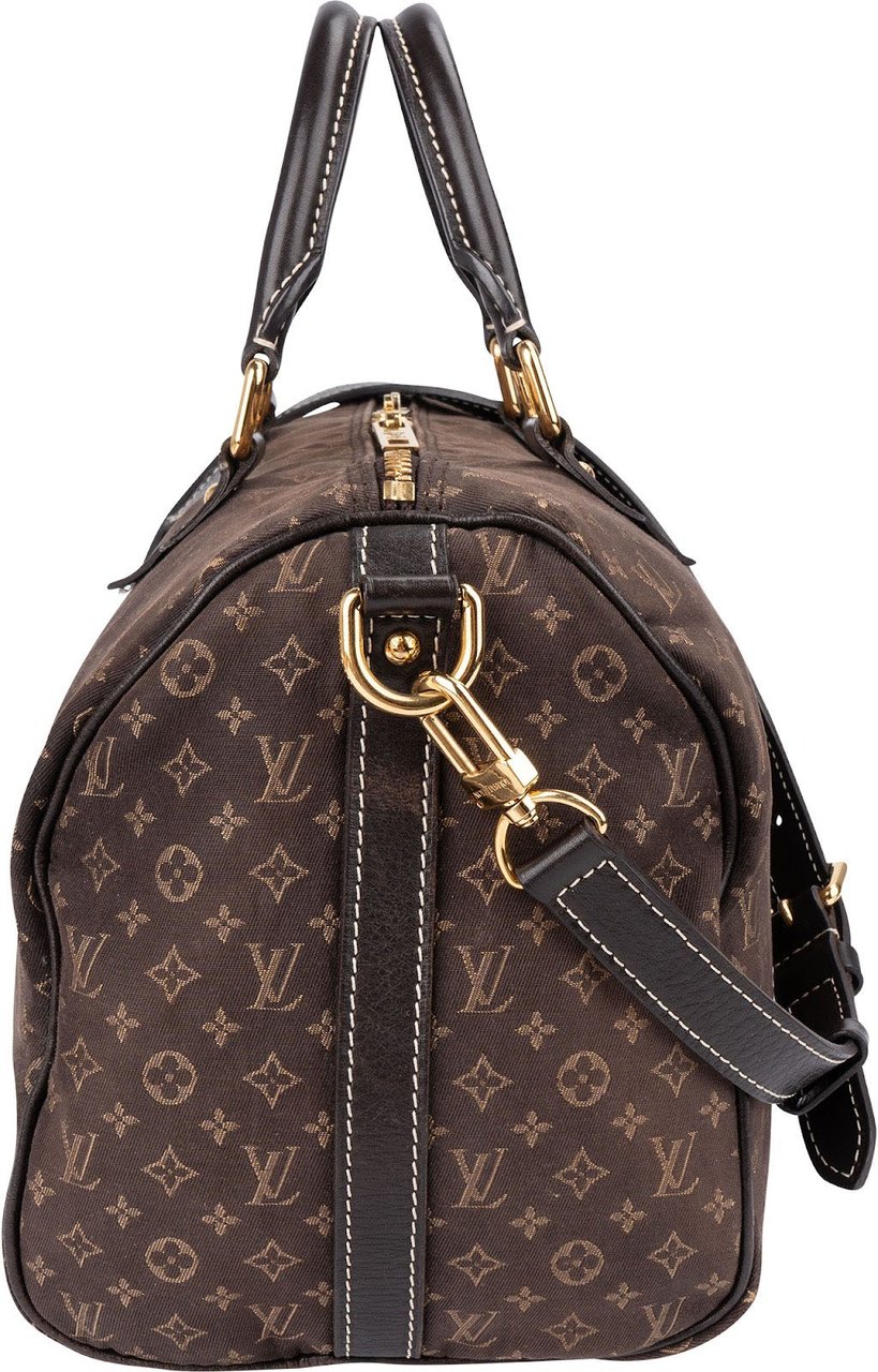 Louis Vuitton Mini Lin Monogram Speedy 30 Bandoulière Handbag Bruin