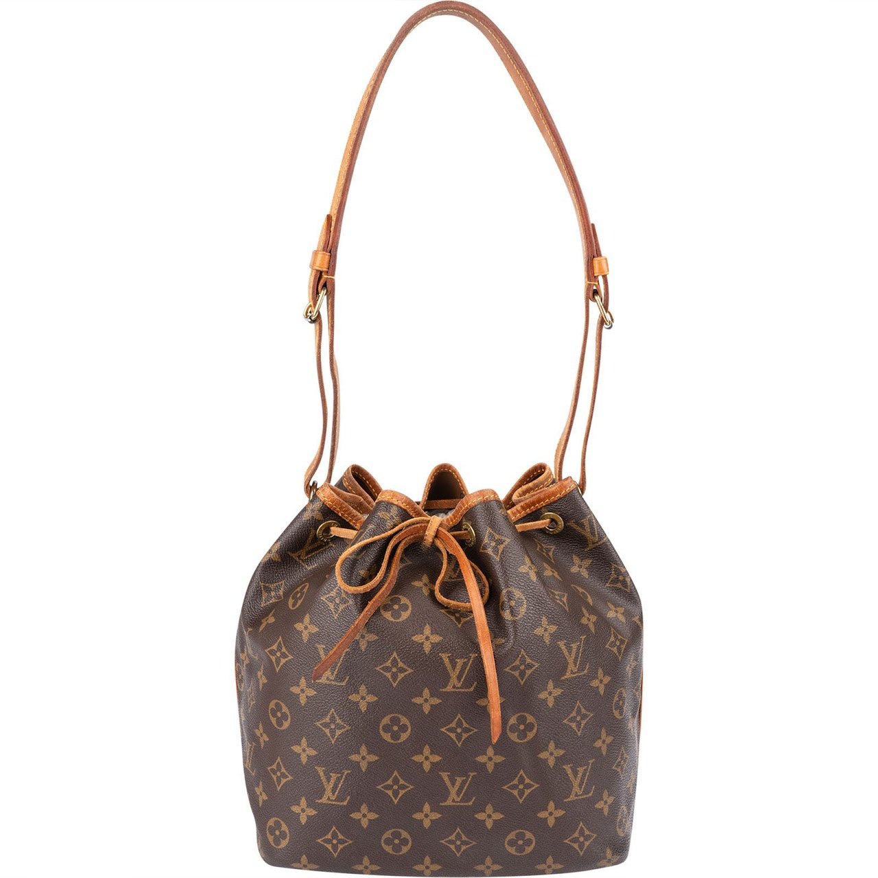 Louis Vuitton Monogram Canvas Sac Noé Petit Shoulder Bag Bruin