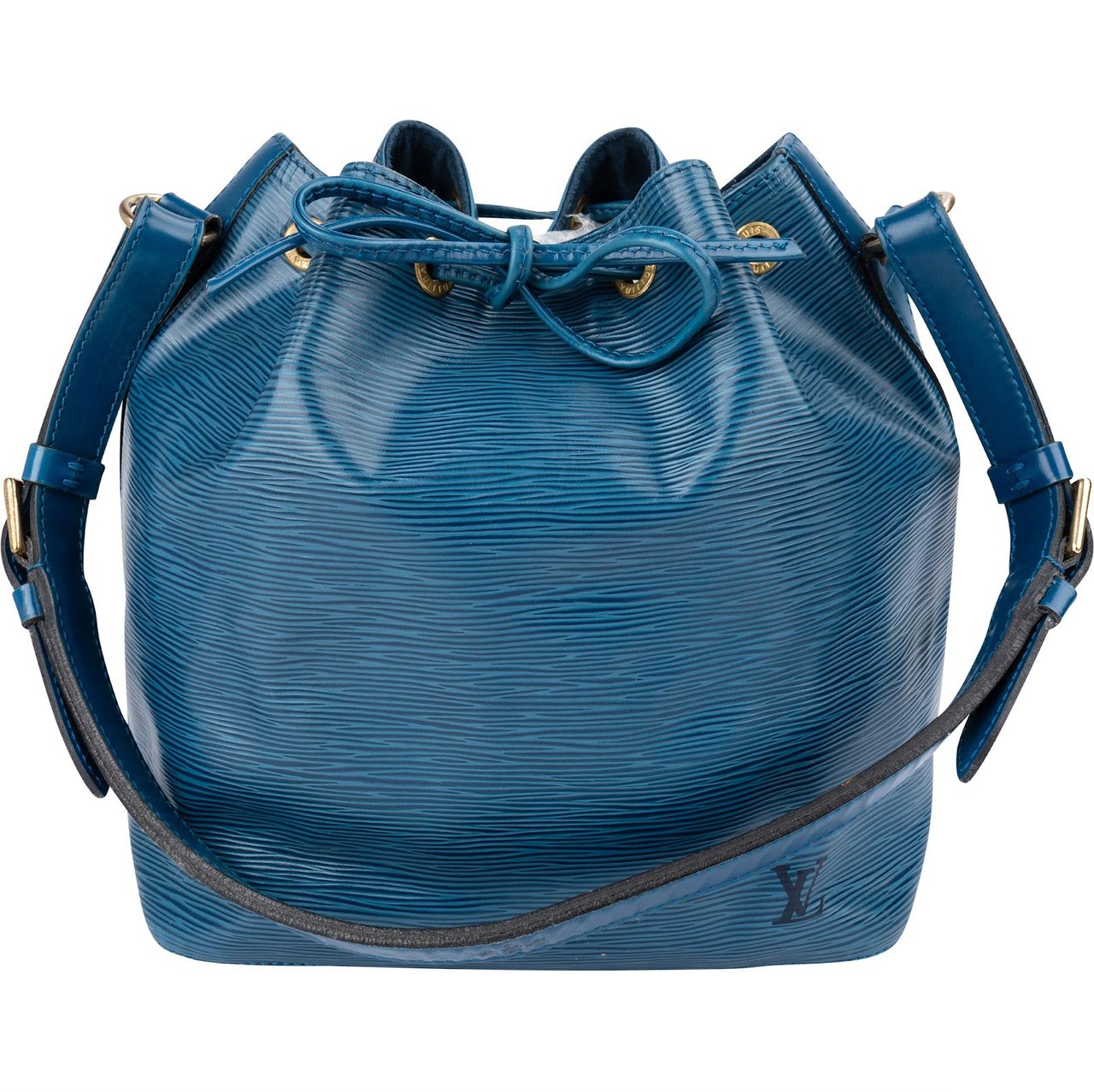 Louis Vuitton Blue Epi Leather Sac Noé Petit Shoulder Bag Blauw