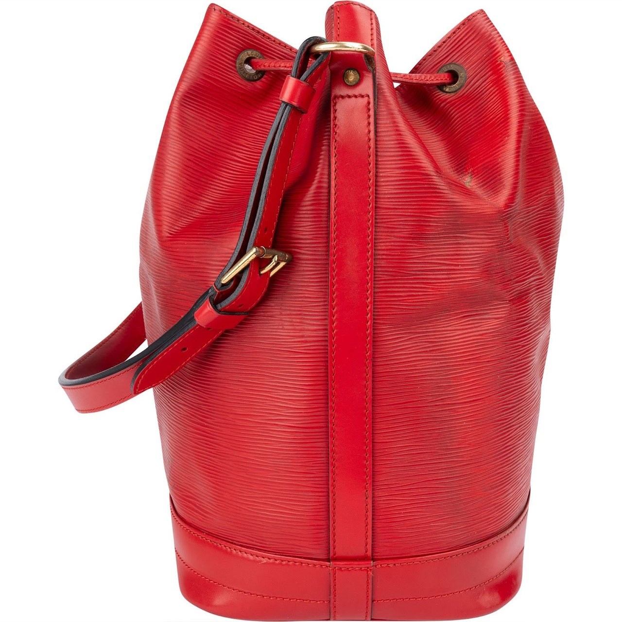 Louis Vuitton Red Epi Leather Sac Noé Grande Shoulder Bag Rood