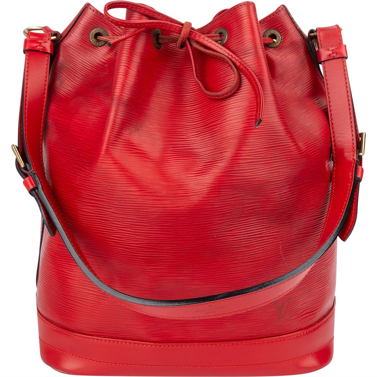 Louis Vuitton Red Epi Leather Sac Noé Grande Shoulder Bag Rood