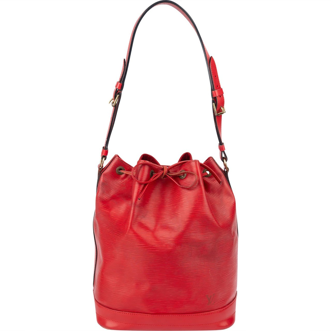Louis Vuitton Red Epi Leather Sac Noé Grande Shoulder Bag Rood