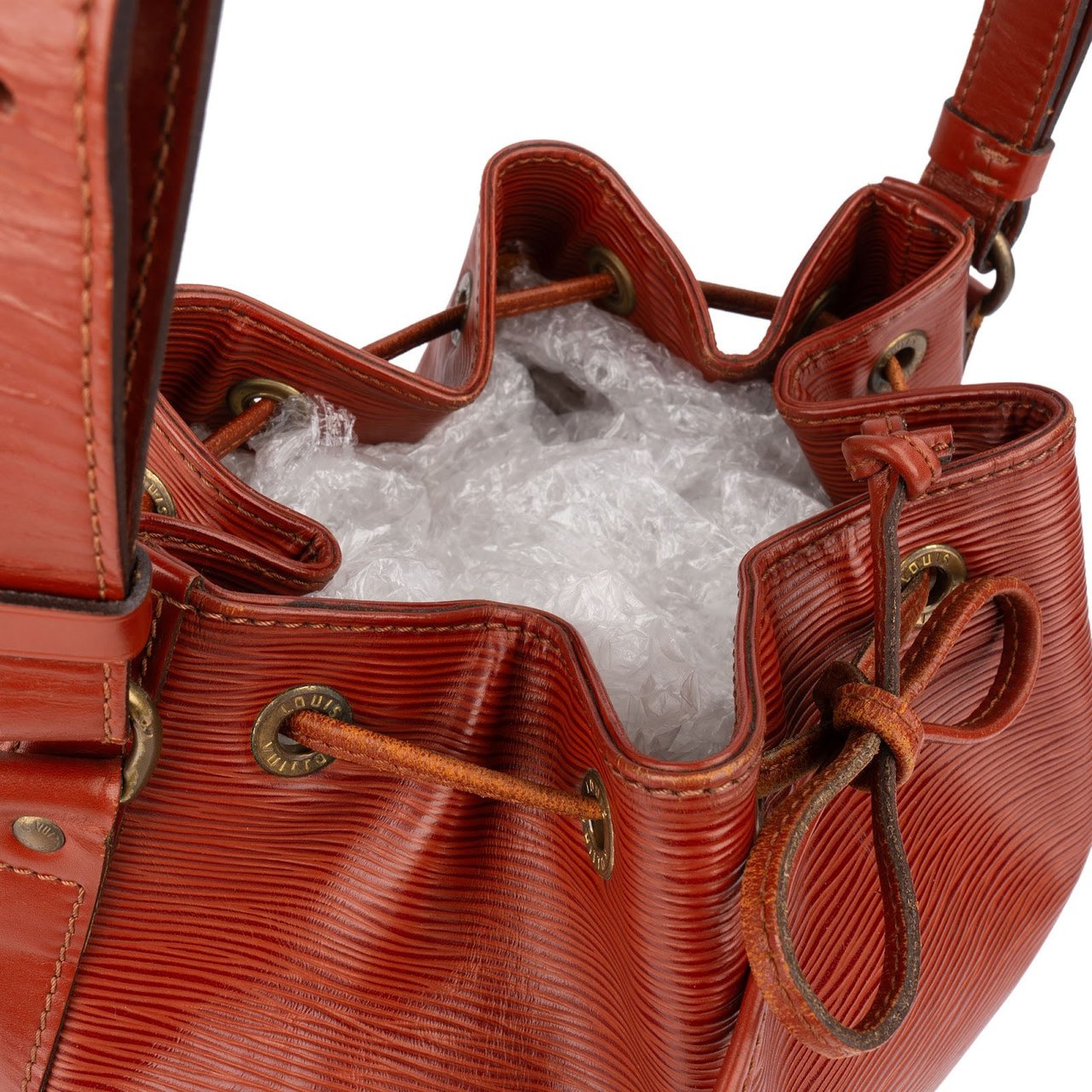 Louis Vuitton Kenyan Brown Epi Leather Sac Noé Petit Shoulder Bag Bruin