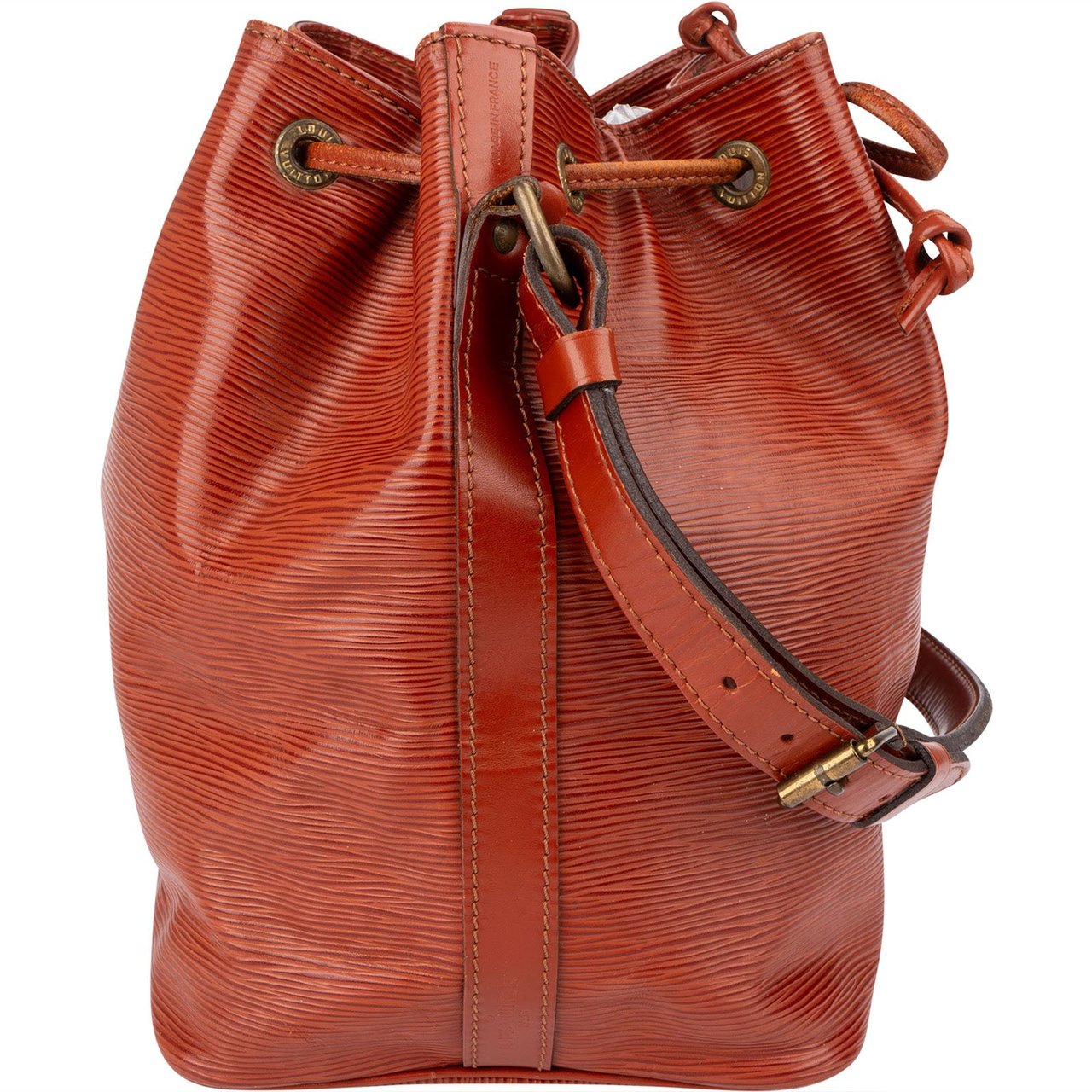 Louis Vuitton Kenyan Brown Epi Leather Sac Noé Petit Shoulder Bag Bruin