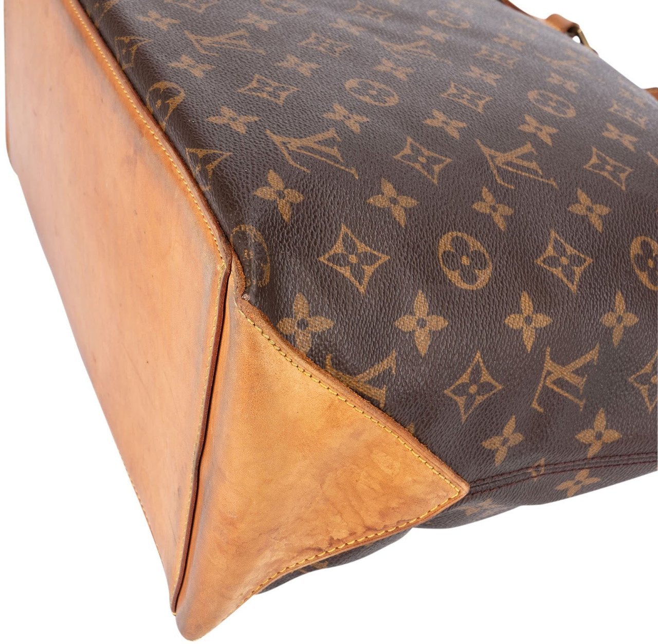 Louis Vuitton Monogram Canvas Cabas Mezzo Shoulder Bag Bruin