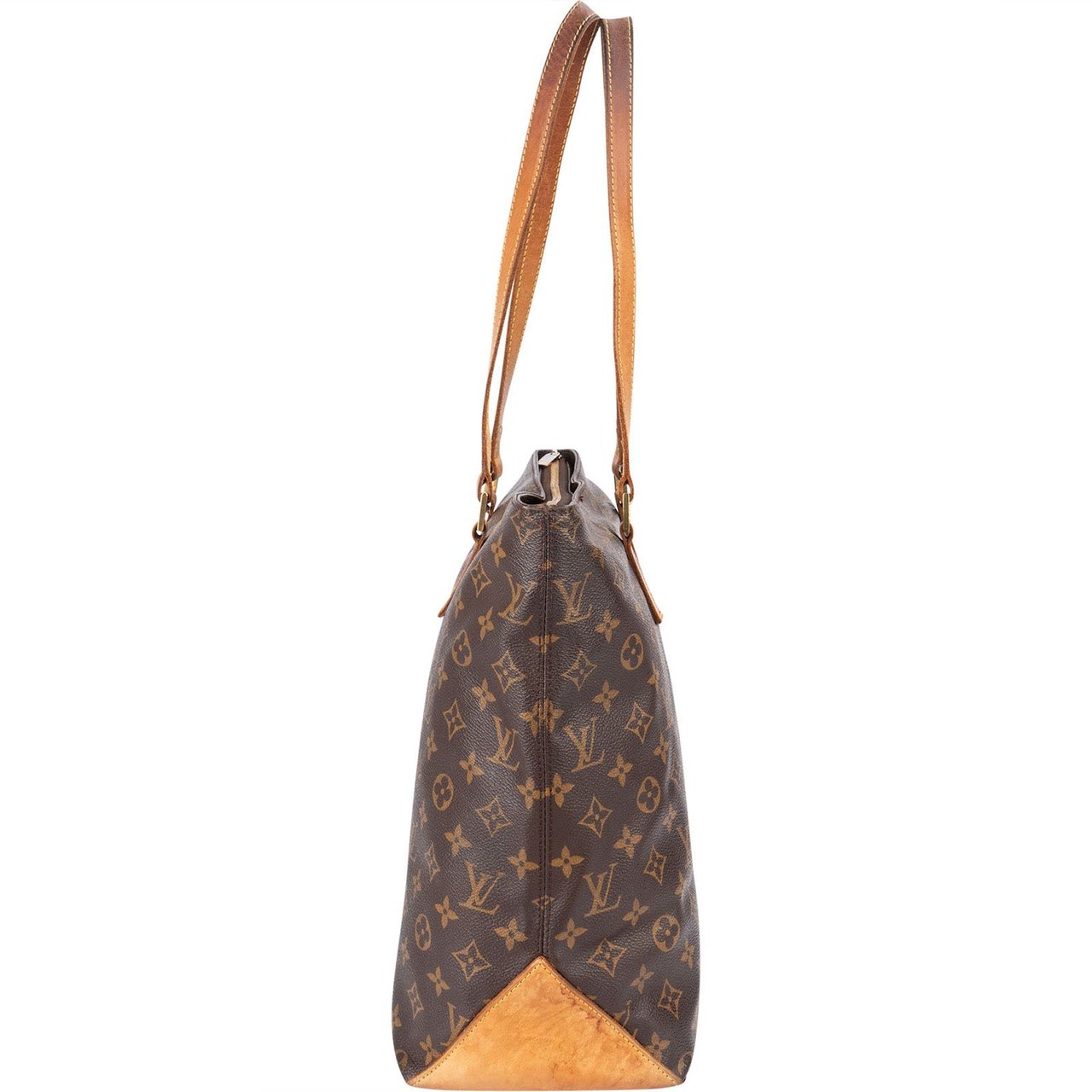 Louis Vuitton Monogram Canvas Cabas Mezzo Shoulder Bag Bruin