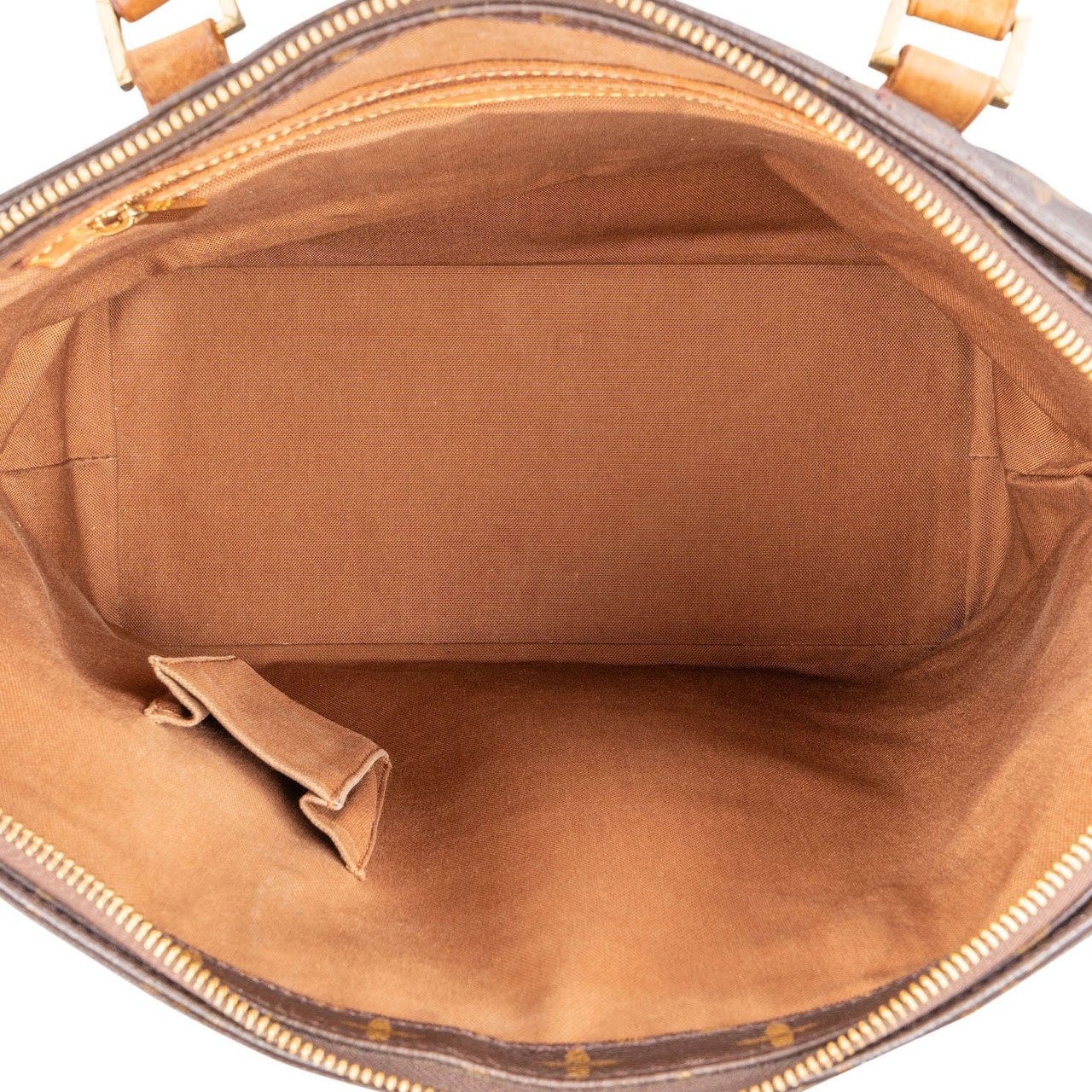 Louis Vuitton Monogram Canvas Cabas Mezzo Shoulder Bag Bruin