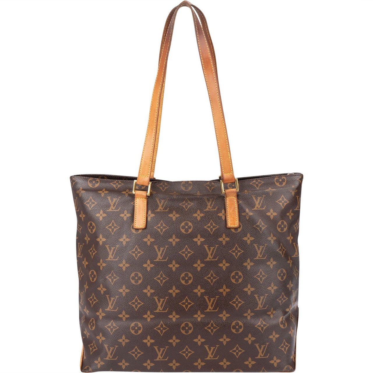 Louis Vuitton Monogram Canvas Cabas Mezzo Shoulder Bag Bruin
