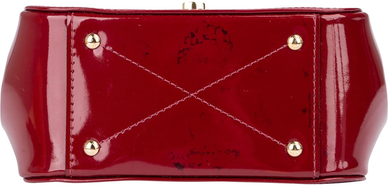Louis Vuitton Monogram Vernis Leather Pasadena Handbag Rood