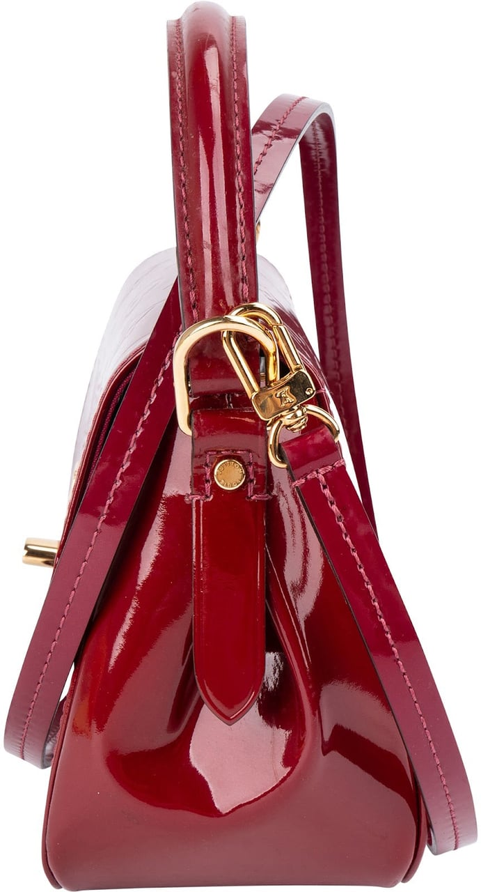 Louis Vuitton Monogram Vernis Leather Pasadena Handbag Rood