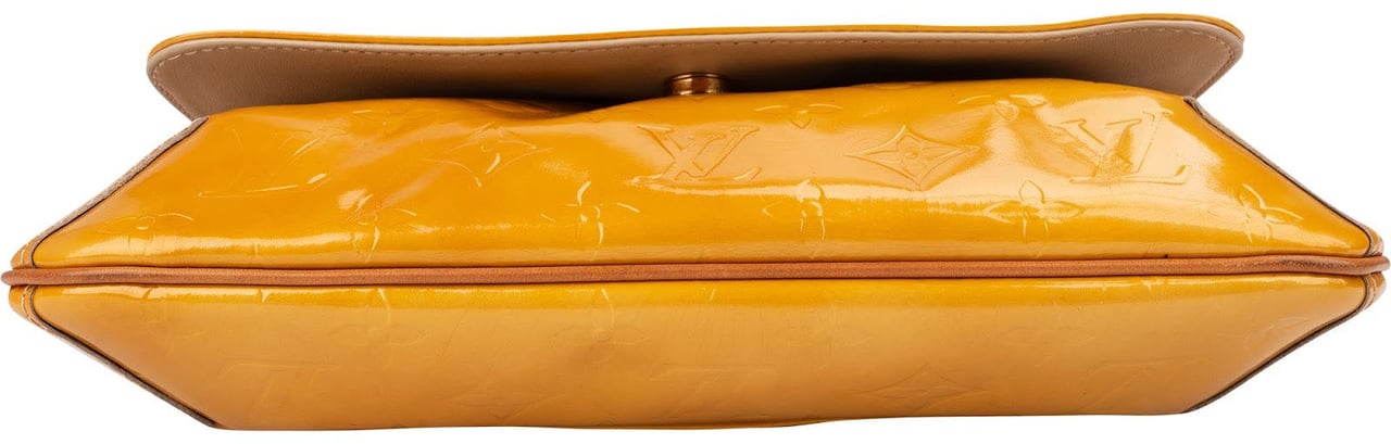 Louis Vuitton Monogram Vernis Leather Thompson Shoulder Bag Geel