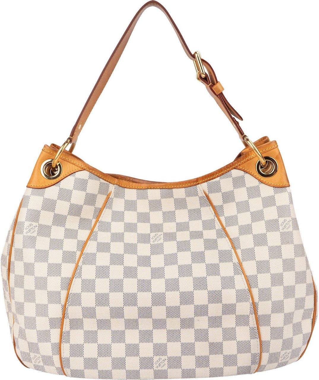 Louis Vuitton Monogram Damier Azur Canvas Galliera PM Shoulder Bag Wit