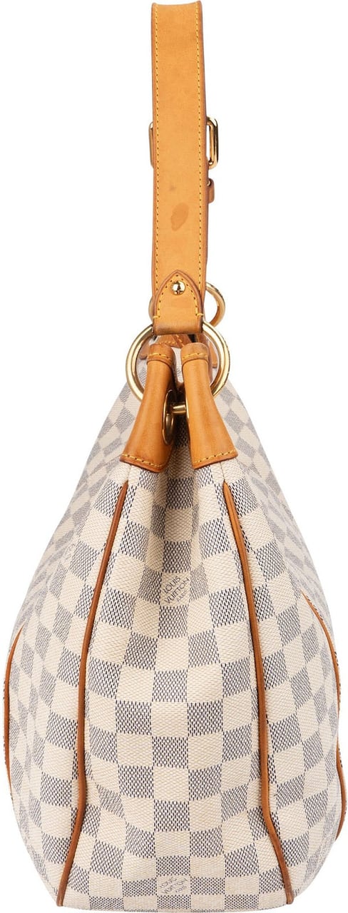 Louis Vuitton Monogram Damier Azur Canvas Galliera PM Shoulder Bag Wit