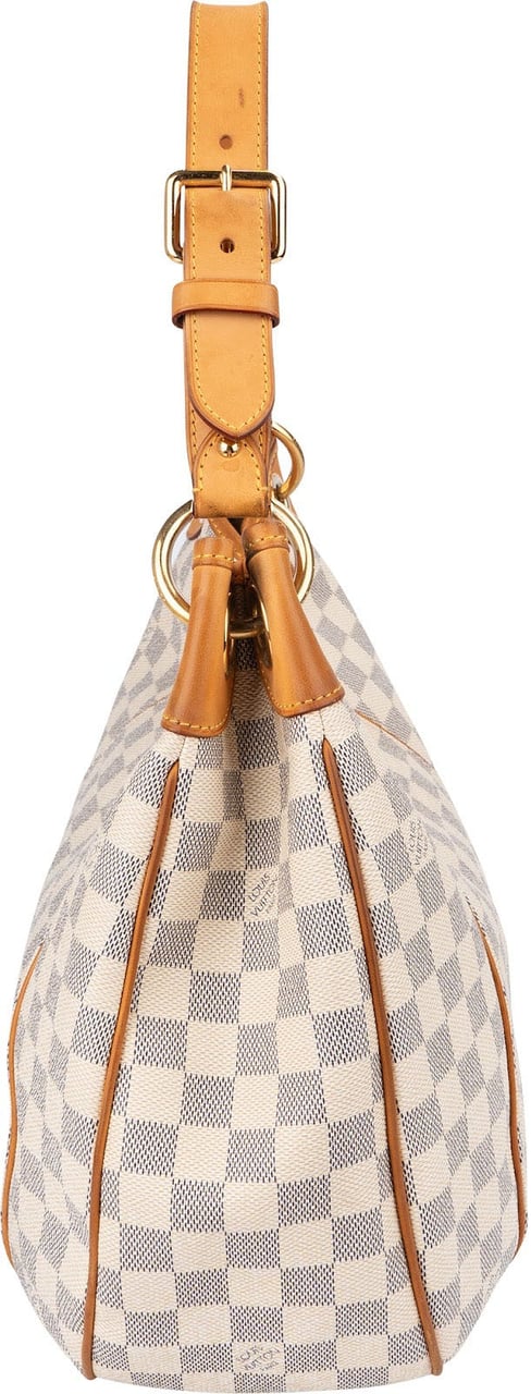 Louis Vuitton Monogram Damier Azur Canvas Galliera PM Shoulder Bag Wit