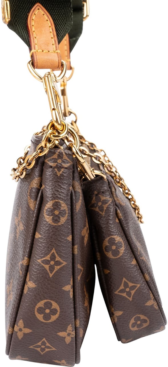 Louis Vuitton Monogram Canvas Multi Pochette Accessoires Crossbody Bag Bruin