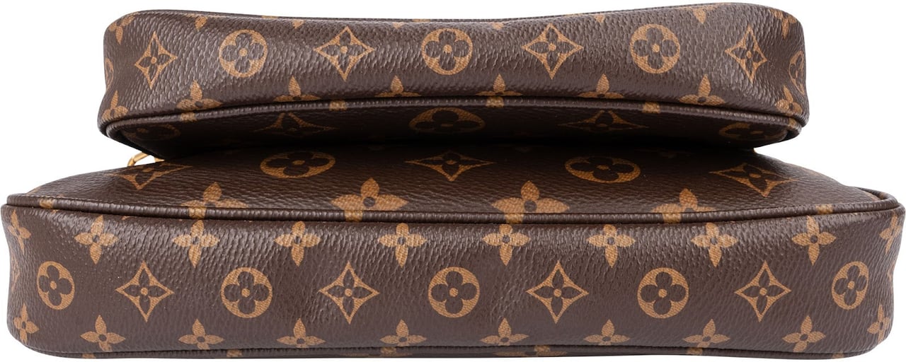 Louis Vuitton Monogram Canvas Multi Pochette Accessoires Crossbody Bag Bruin