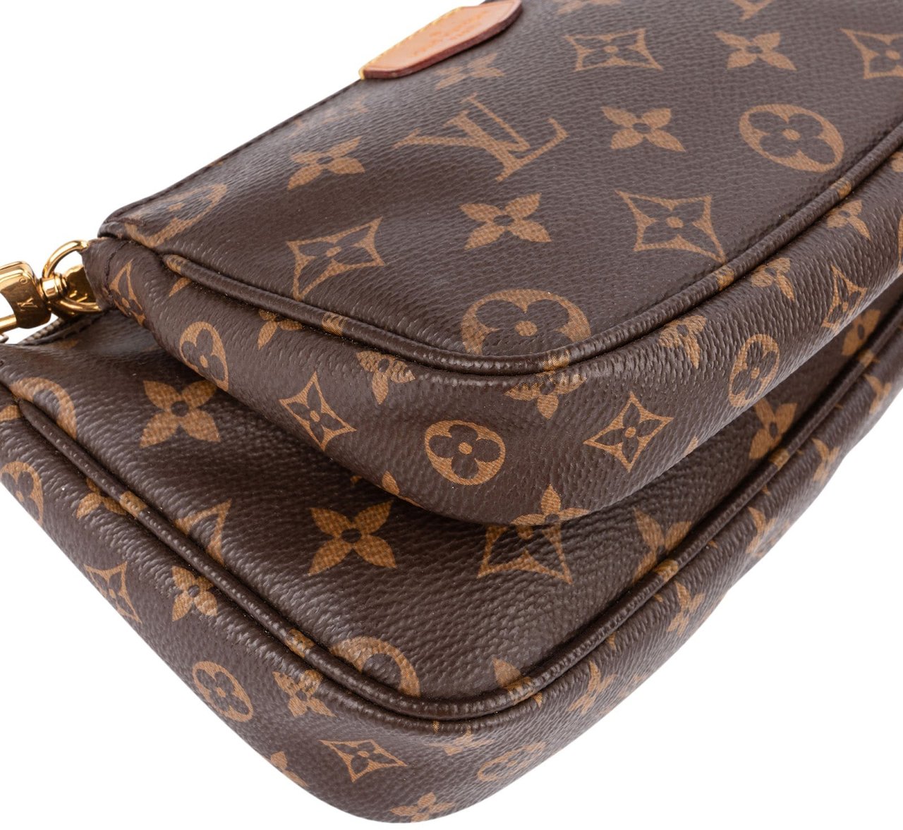 Louis Vuitton Monogram Canvas Multi Pochette Accessoires Crossbody Bag Bruin