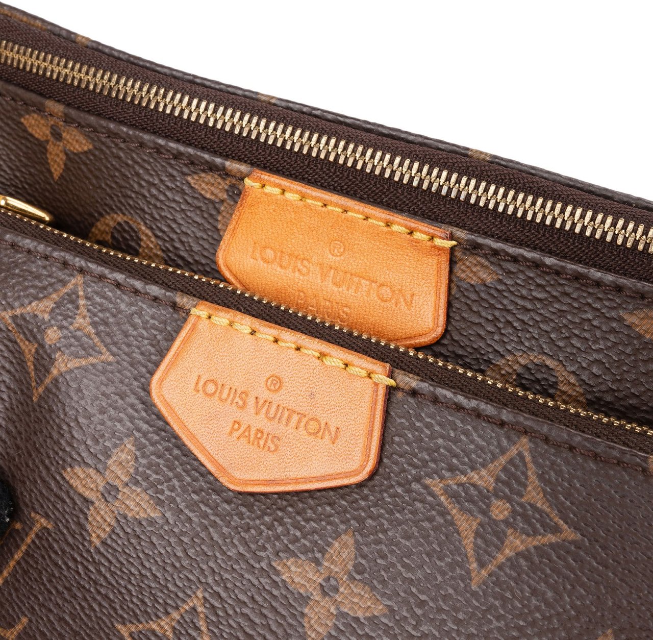 Louis Vuitton Monogram Canvas Multi Pochette Accessoires Crossbody Bag Bruin