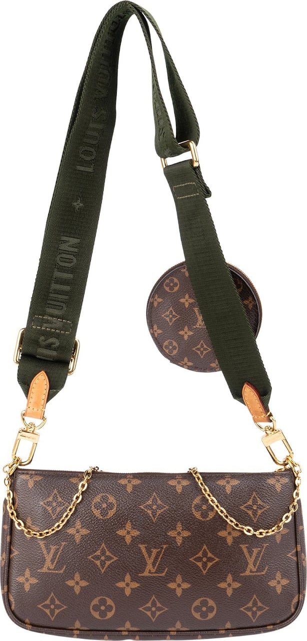 Louis Vuitton Monogram Canvas Multi Pochette Accessoires Crossbody Bag Bruin