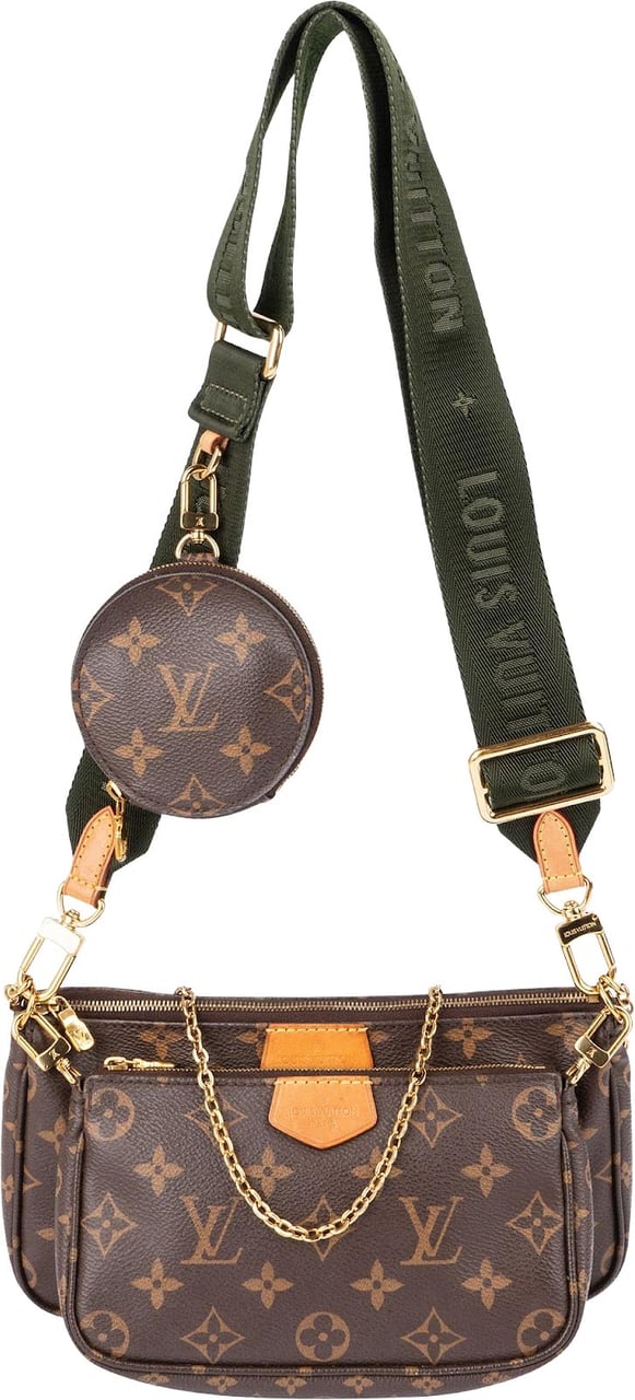 Louis Vuitton Monogram Canvas Multi Pochette Accessoires Crossbody Bag Bruin