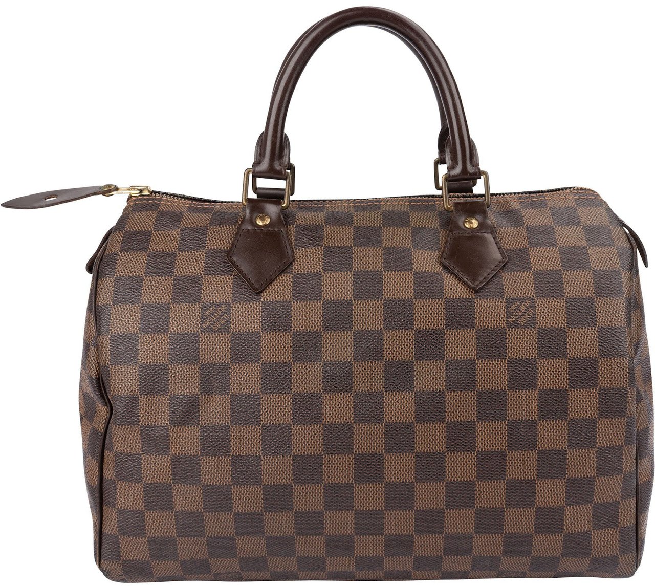 Louis Vuitton Monogram Damier Ebene Canvas Speedy 30 Handbag Bruin