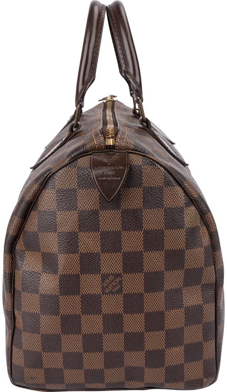 Louis Vuitton Monogram Damier Ebene Canvas Speedy 30 Handbag Bruin