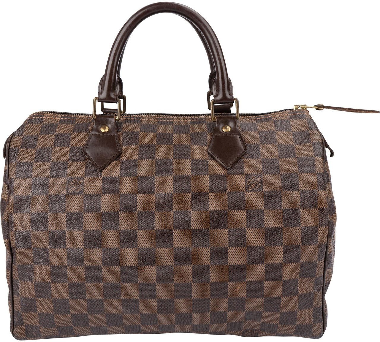 Louis Vuitton Monogram Damier Ebene Canvas Speedy 30 Handbag Bruin