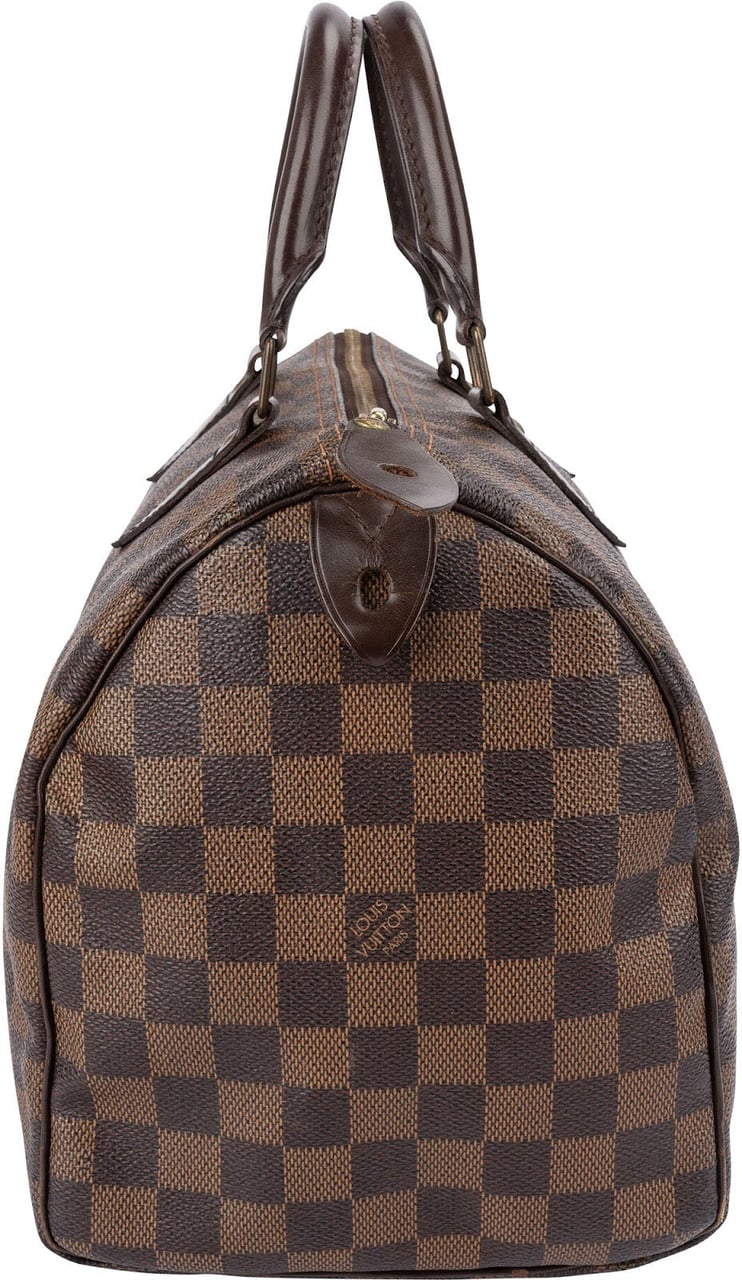 Louis Vuitton Monogram Damier Ebene Canvas Speedy 30 Handbag Bruin