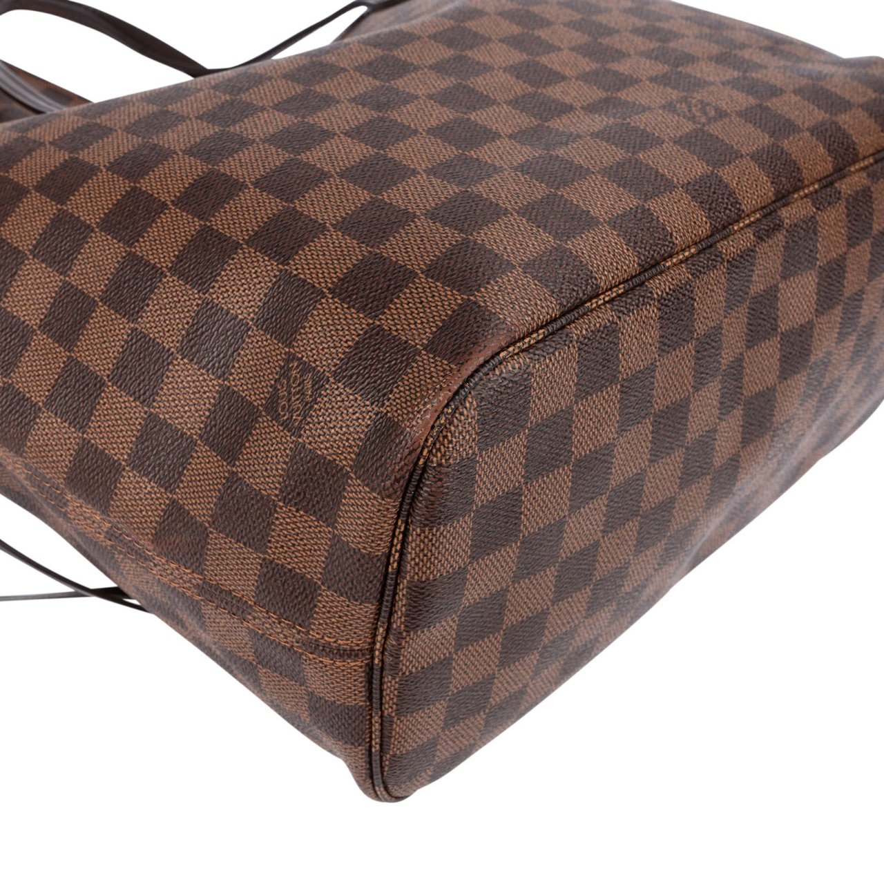 Louis Vuitton Monogram Damier Ebene Neverfull MM Shoulder Bag Bruin